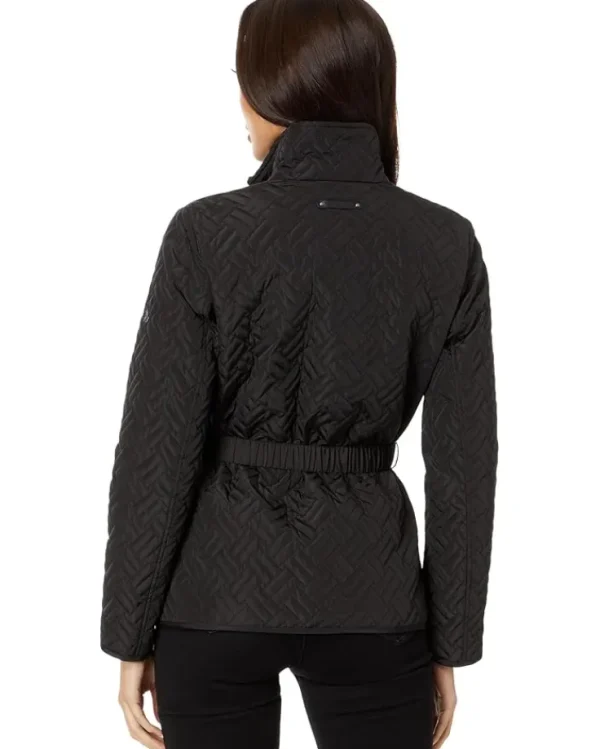 Lauren Ralph Lauren Coats & Outerwear<Blanket Quilt Belted Metal Buckle Black