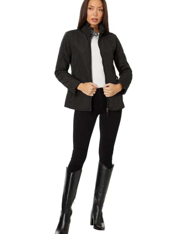Lauren Ralph Lauren Coats & Outerwear<Blanket Quilt Belted Metal Buckle Black