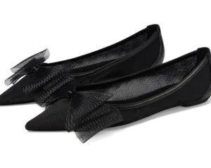 Stuart Weitzman Flats<Blushing Bow Flat Black