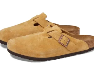 Birkenstock Mules | Adaptive<Boston - Suede (Unisex) Latte Cream