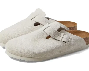 Birkenstock Mules | Adaptive<Boston Soft Footbed - Suede Antique White