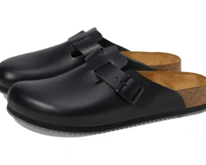 Birkenstock Adaptive | Adaptive<Boston Super Grip (Unisex) Black Leather