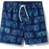 Janie and Jack Shorts<Boys Sunglasses Print Swim Short (Toddler/Little Kid/Big Kid) Multicolor