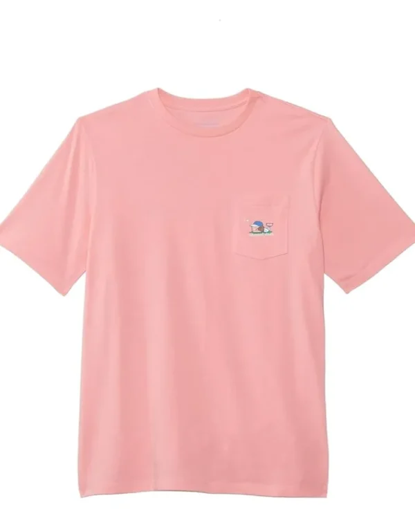 Vineyard Vines Kids Shirts & Tops<Boys' Fly Ball Whale Short Sleeves (Little Kid) Cayman