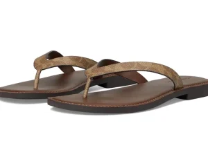 COACH Flats<Brianna Flip Flop In Signature Canvas Brown