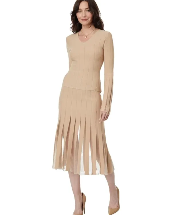 en saison Skirts<Brianna Midi Skirt Cream