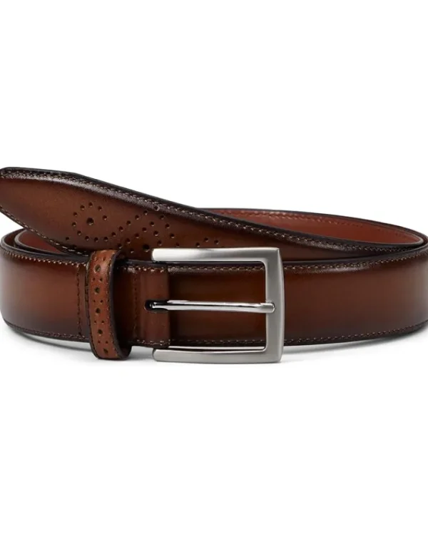 Johnston & Murphy Belts<Burnished Edge Belt Tan