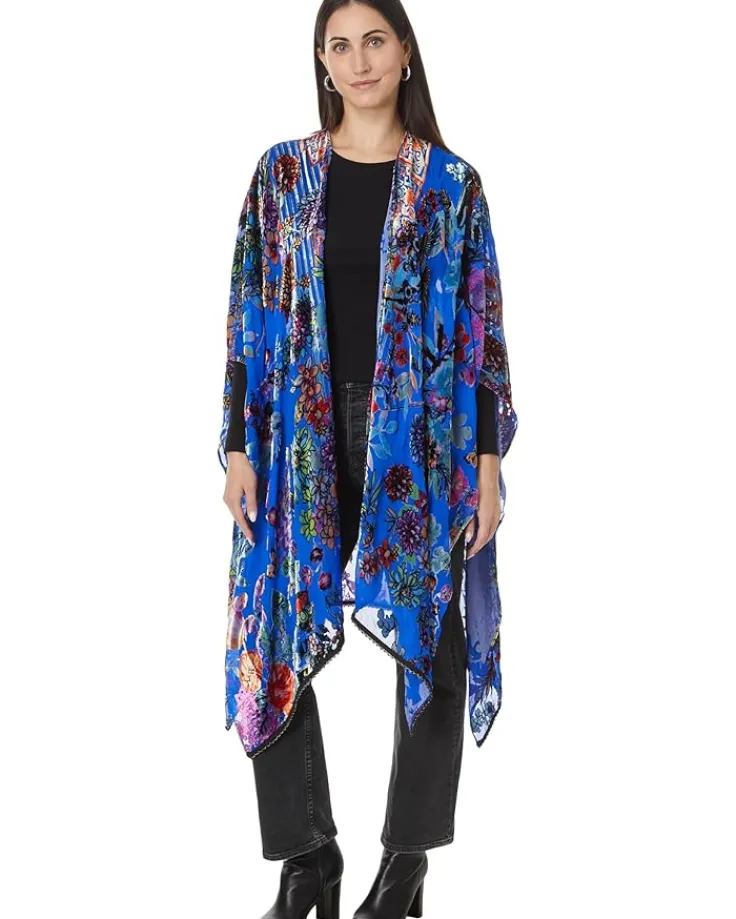 burnout_velvet_shawl_0.webp Johnny Was Scarves<Burnout Velvet Shawl Dreamer Blue