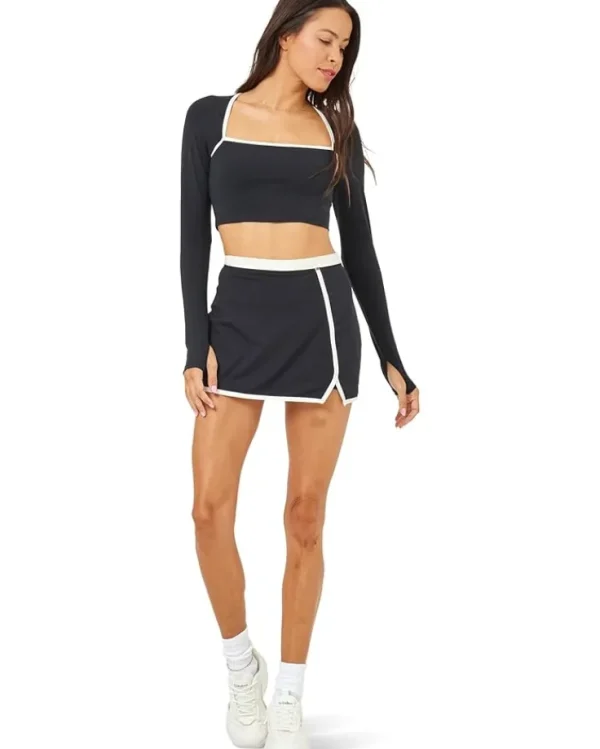 L*Space Skirts<Campbell Skort Black/Cream