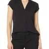 NIC+ZOE Shirts & Tops<Cap Sleeve Day To Night Top Black Onyx