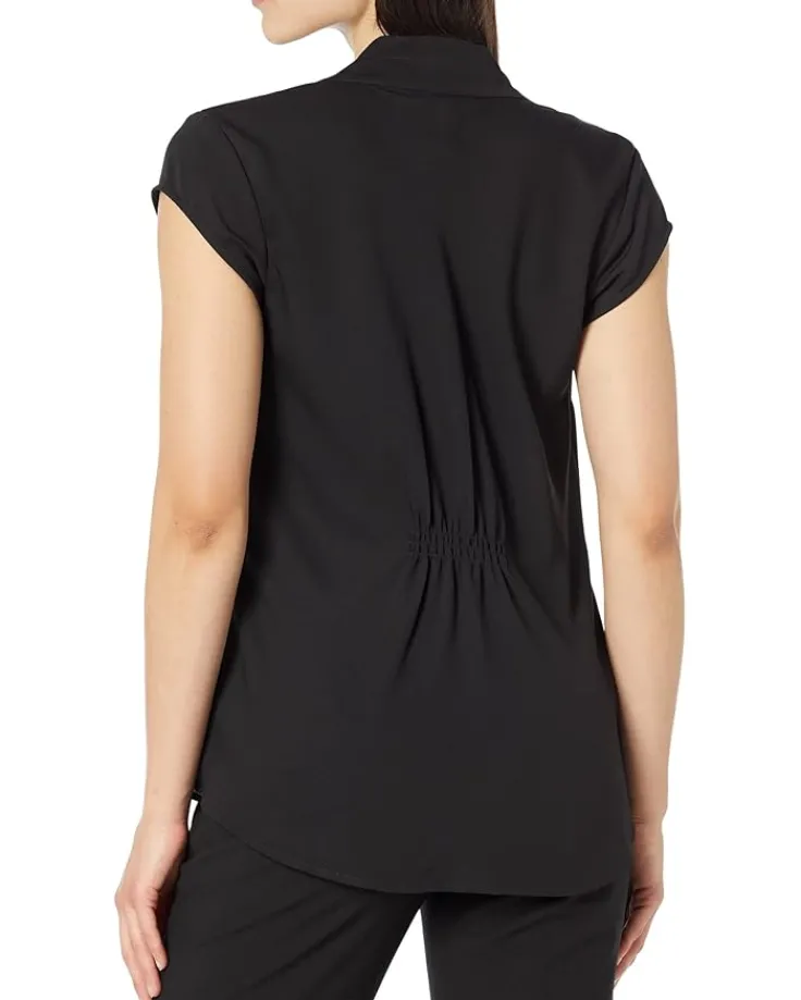 cap_sleeve_day_to_night_t_1.webp NIC+ZOE Shirts & Tops<Cap Sleeve Day To Night Top Black Onyx