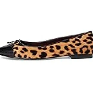 Tory Burch Flats<Cap-Toe Ballet Classic Leopard/Perfect Black