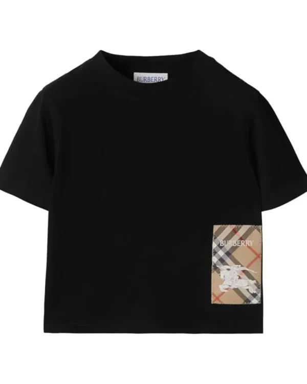 Burberry Kids Shirts & Tops<Cedar EKD Label T-Shirt (Infant/Toddler) Black