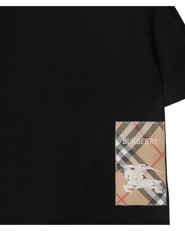 Burberry Kids Shirts & Tops<Cedar EKD Label T-Shirt (Infant/Toddler) Black
