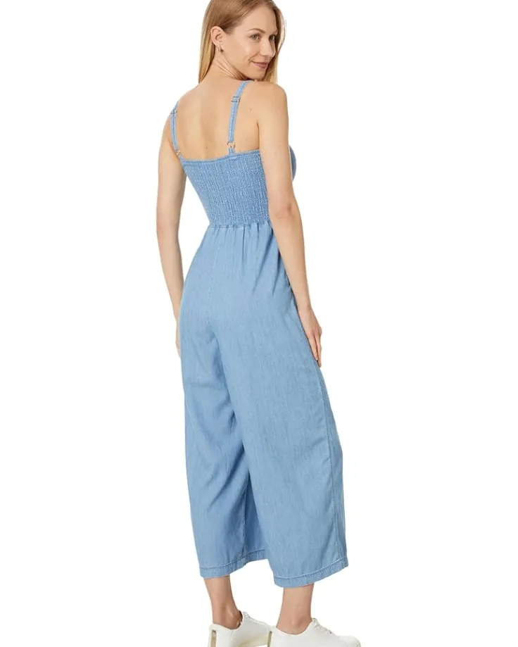 chambray_smocked_jumpsuit_1.webp Tommy Hilfiger Jumpsuits & Rompers<Chambray Smocked Jumpsuit Light Benson