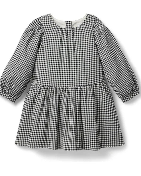 Janie and Jack Dresses<Check Dress (Toddler/Little Kid/Big Kid) Black