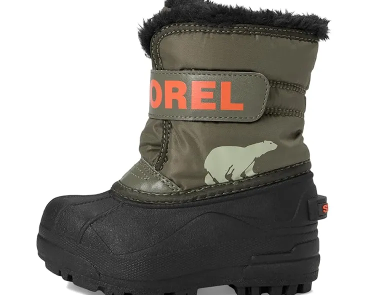 childrens_snow_commander__3.webp SOREL Kids Boots | Boots<Childrens Snow Commander (Toddler/Little Kid) Stone Green/Alpine Tundra