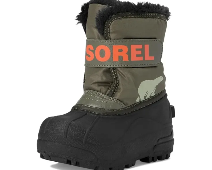 childrens_snow_commander__6.webp SOREL Kids Boots | Boots<Childrens Snow Commander (Toddler/Little Kid) Stone Green/Alpine Tundra
