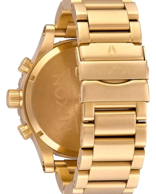 Nixon Watches<51-30 Chrono All Gold