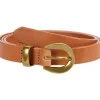 Madewell Belts<Chunky Buckle Skinny Leather Belt Desert Camel