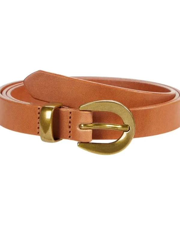 Madewell Belts<Chunky Buckle Skinny Leather Belt Desert Camel