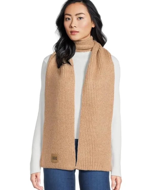 UGG Scarves<Chunky Rib Scarf Camel