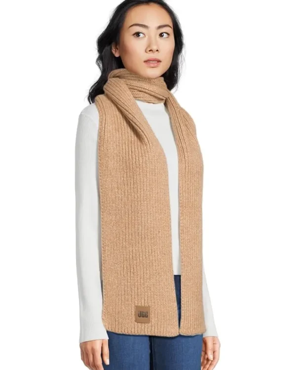 UGG Scarves<Chunky Rib Scarf Camel