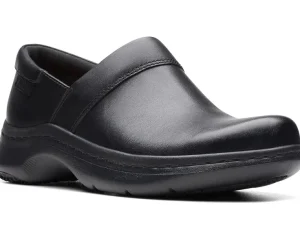 Clarks Clogs<Pro Gem Black Leather