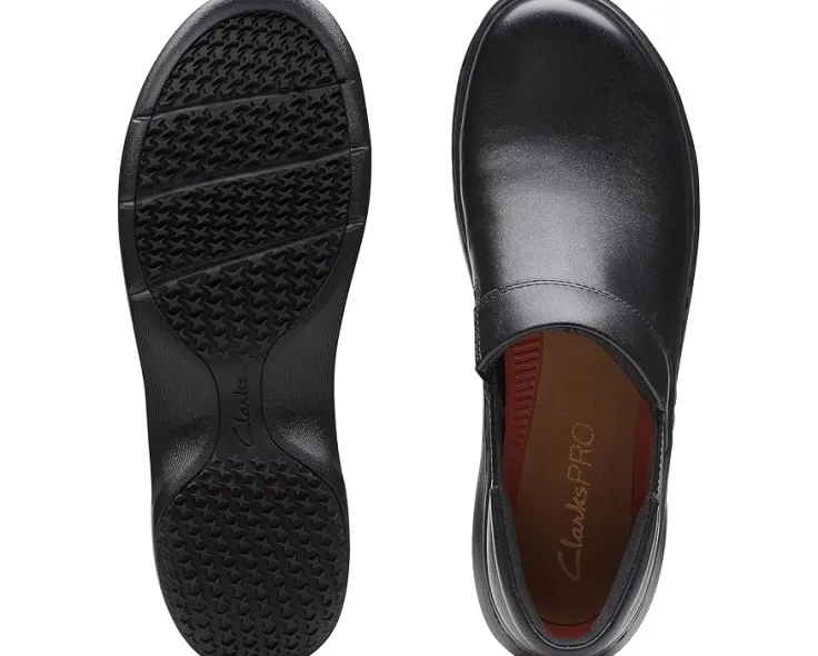 clarkspro_gem_1.webp Clarks Clogs<Pro Gem Black Leather