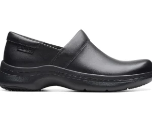 Clarks Clogs<Pro Gem Black Leather