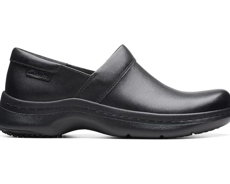 clarkspro_gem_4.webp Clarks Clogs<Pro Gem Black Leather