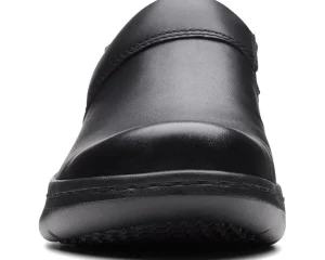 Clarks Clogs<Pro Gem Black Leather