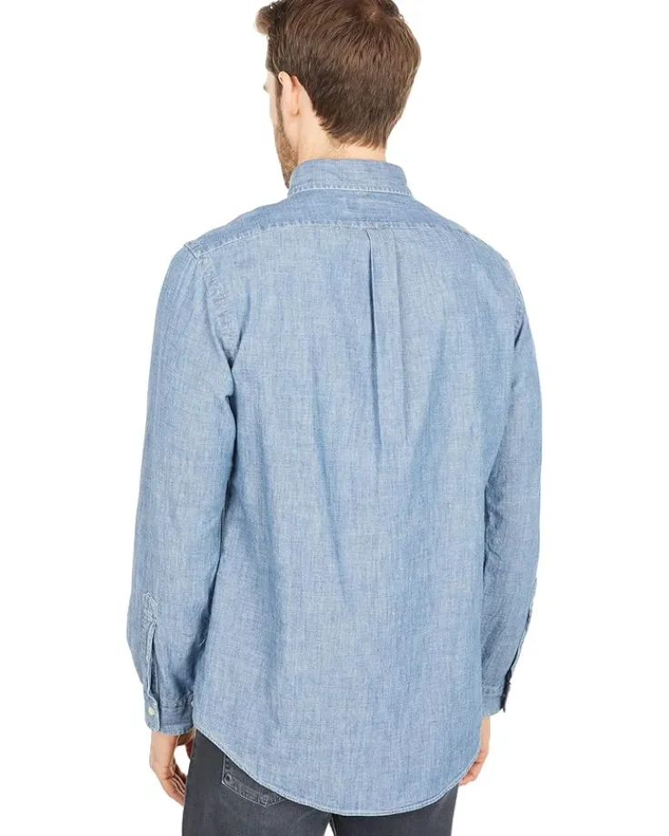 classic_fit_indigo_chambr_2.webp Polo Ralph Lauren Shirts & Tops<Classic Fit Indigo Chambray Shirt Medium Indigo