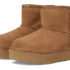 UGG Kids Boots<Classic Mini Platform (Little Kid/Big Kid) Chestnut