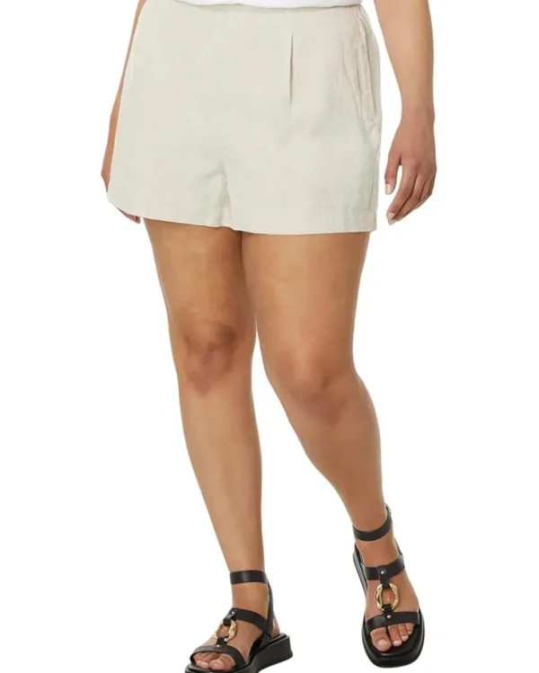 Madewell Shorts<Clean Pull-On Shorts in 100% Linen Natural Undyed