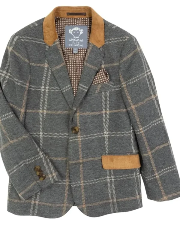 Appaman Kids Coats & Jackets<Club Jacket (Toddler/Little Kid/Big Kid) Smoky Windowpane