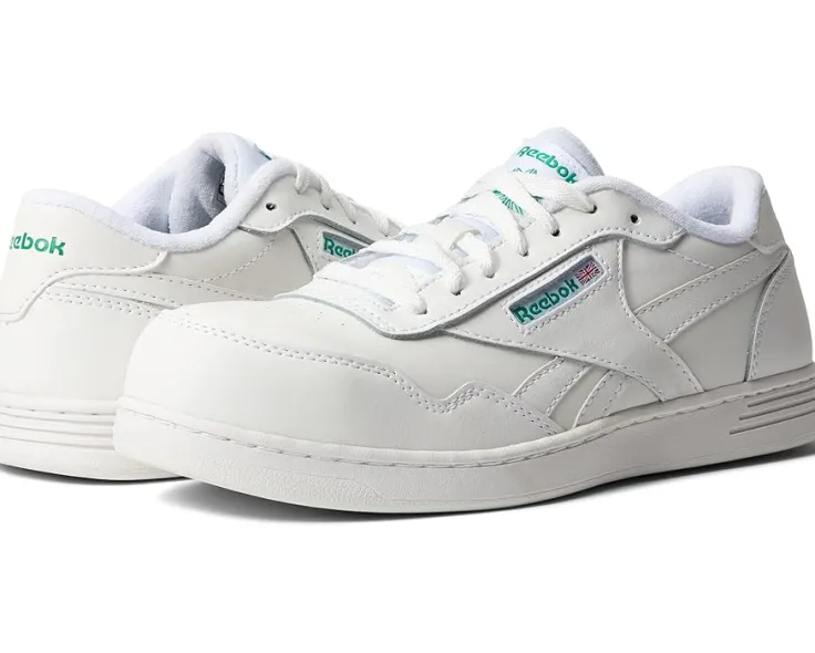 club_memt_work_eh_comp_to_0-1.webp Reebok Work Composite Toe | Sneakers & Athletic<Club Memt Work EH Comp Toe White/Green