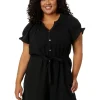 Tommy Bahama Jumpsuits & Rompers<Coral Isle Short Sleeve Romper Black