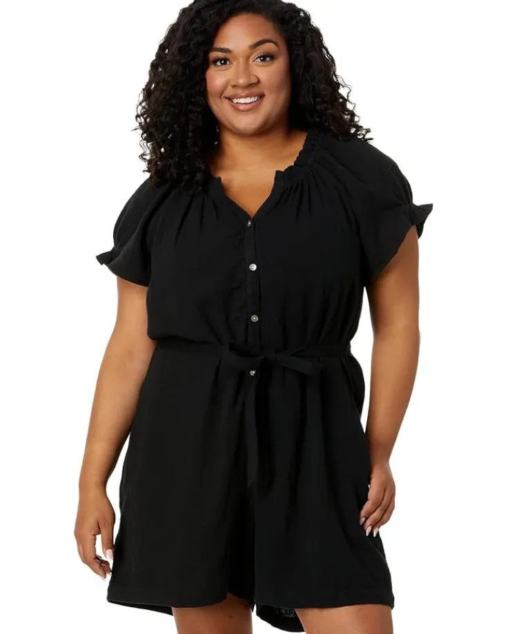 coral_isle_short_sleeve_r_0.webp Tommy Bahama Jumpsuits & Rompers<Coral Isle Short Sleeve Romper Black