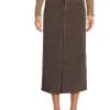 Madewell Skirts<Cord Midi Skirt - Winnitex Fine Cord Dark Carob