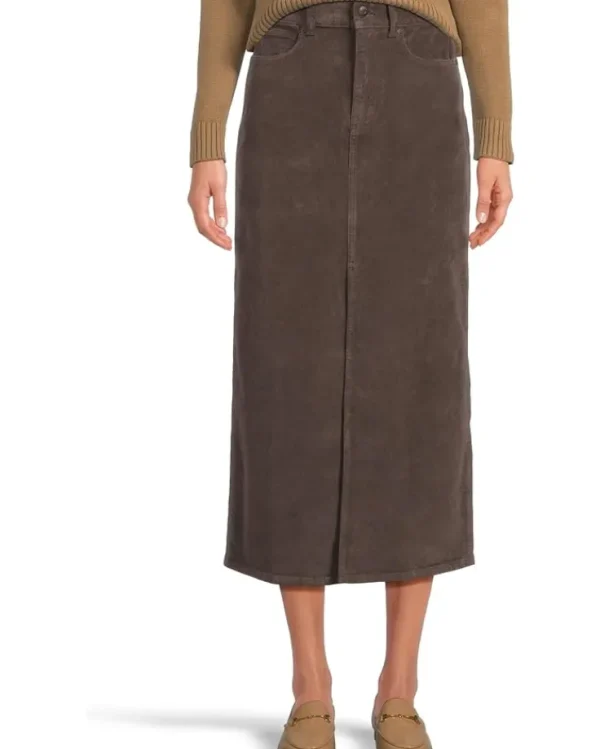 Madewell Skirts<Cord Midi Skirt - Winnitex Fine Cord Dark Carob