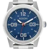Nixon Watches<Corporal Stainless Steel Silver/Indigo