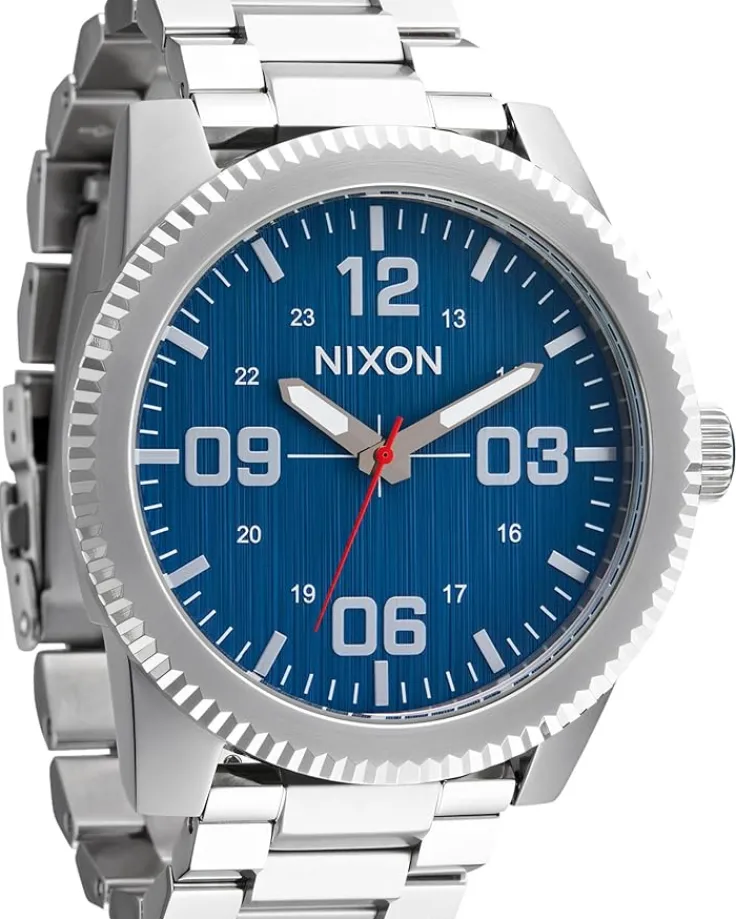 corporal_stainless_steel_2.webp Nixon Watches<Corporal Stainless Steel Silver/Indigo