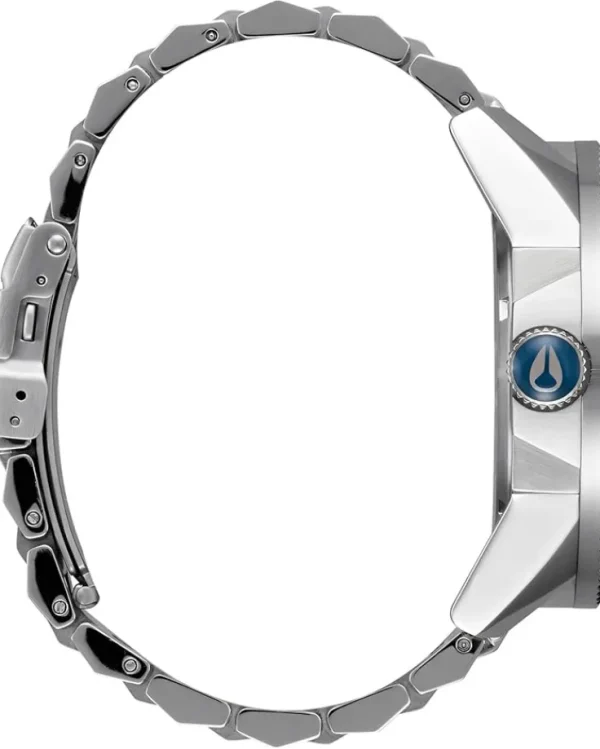 Nixon Watches<Corporal Stainless Steel Silver/Indigo