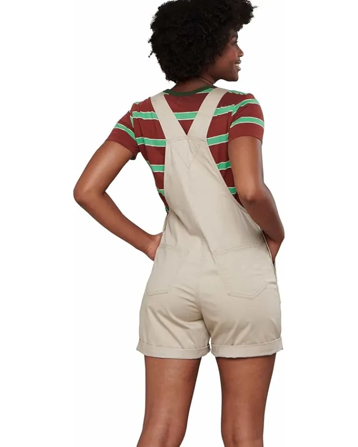 cottonwood_shorteralls_1.webp Toad&Co Jumpsuits & Rompers<Cottonwood Shorteralls Twine
