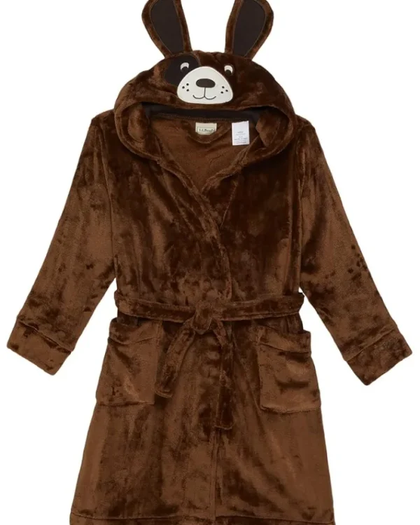 L.L.Bean Pajamas | Pajamas<Cozy Animal Robe (Big Kids) Dark Barley