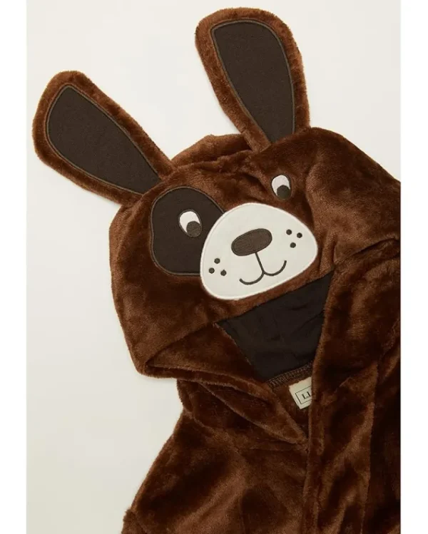 L.L.Bean Pajamas | Pajamas<Cozy Animal Robe (Big Kids) Dark Barley