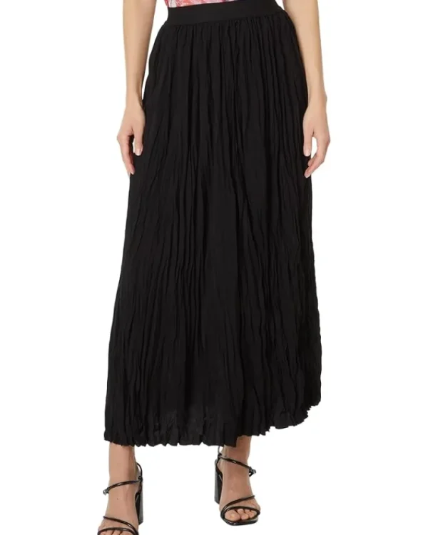 NIC+ZOE Skirts<Crinkle Crush Skirt Black Onyx