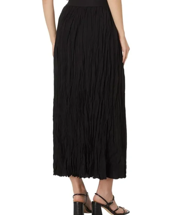 NIC+ZOE Skirts<Crinkle Crush Skirt Black Onyx