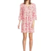 Lilly Pulitzer Dresses<Danika 3/4 Sleeve Tunic Dress Raspberry Rouge Animal Magnetism